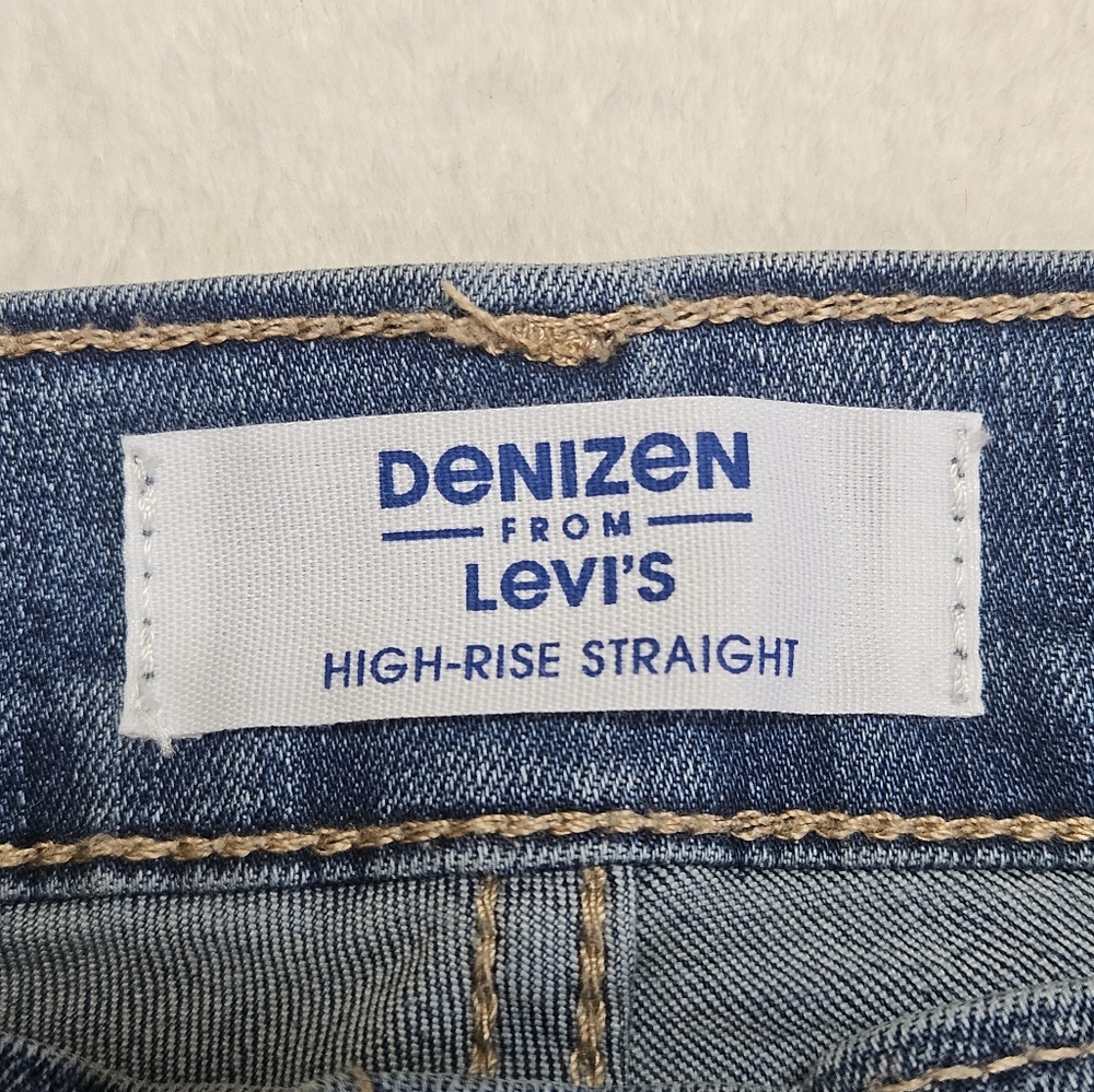 Levis Denizen Jeans Women Size 14M W32 L30 High Rise Straight Blue Denim - Picture 10 of 14